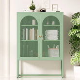 Artiss Buffet Sideboard Metal Cabinet - ELMA Green Chez Guru
