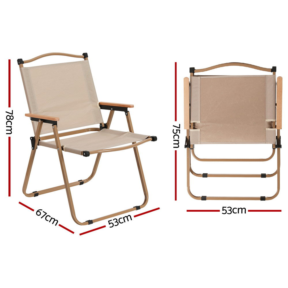 Gardeon Outdoor Camping Chairs Portable Folding Beach Chair Patio Furniture Chez Guru