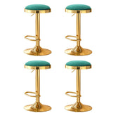 4x Artiss Bar Stools Kitchen Dining Chairs Velvet Padded Stool Green Chez Guru