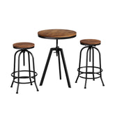 Artiss Bar Table Stools Set Dining Desk Industrial Kitchen Chairs Cafe Pub Chez Guru