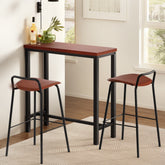 Artiss Bar Table and Stools Set Dining Desk Kitchen Chairs Cafe Pub Chez Guru
