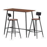 Artiss Bar Table and Stools Set Dining Desk Kitchen Chairs Cafe Pub Chez Guru