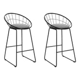Artiss 2x Bar Stools Padded Seat Metal Chez Guru