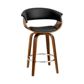 Artiss Bar Stools Swivel PU Seat Wooden Chez Guru