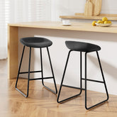 Artiss 2x Bar Stools Kitchen Dining Chairs Counter Stool PU Leather Metal Chez Guru
