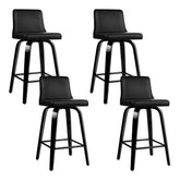 Artiss Bar Stools Kitchen Leather Barstools Swivel Wooden Chairs X4 Chez Guru