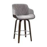 Artiss Bar Stools Swivel Velvet Padded Wooden Chez Guru