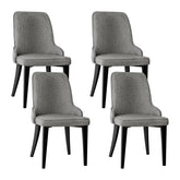 Artiss Dining Chairs Set of 4 Linen Fabric Grey