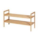Artiss Shoe Rack Cabinet Bamboo Storage Organiser Pine Chez Guru