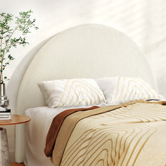 Artiss Bed Head Headboard Bed Frame Double Boucle - GREI White Chez Guru