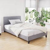 Artiss Bed Frame King Single Size Grey NEO Chez Guru
