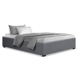 Artiss Bed Frame King Single Size Gas Lift Base Grey TOKI Chez Guru