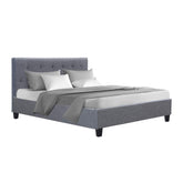 Artiss Bed Frame Double Size Grey VANKE Chez Guru