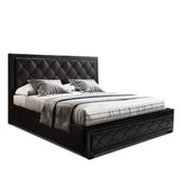Artiss Bed Frame King Size Gas Lift Black TIYO Chez Guru