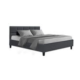 Artiss Bed Frame Double Size Charcoal TINO Chez Guru