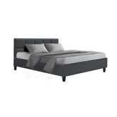 Artiss Bed Frame Queen Size Charcoal TINO Chez Guru