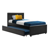Artiss Bed Frame King Single Size Trundle Daybed Black Chez Guru