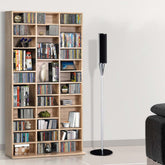 Artiss Bookshelf CD Storage Rack - BERT Oak Chez Guru