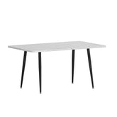 1.5M Artiss Dining Table Marble Effect Chez Guru
