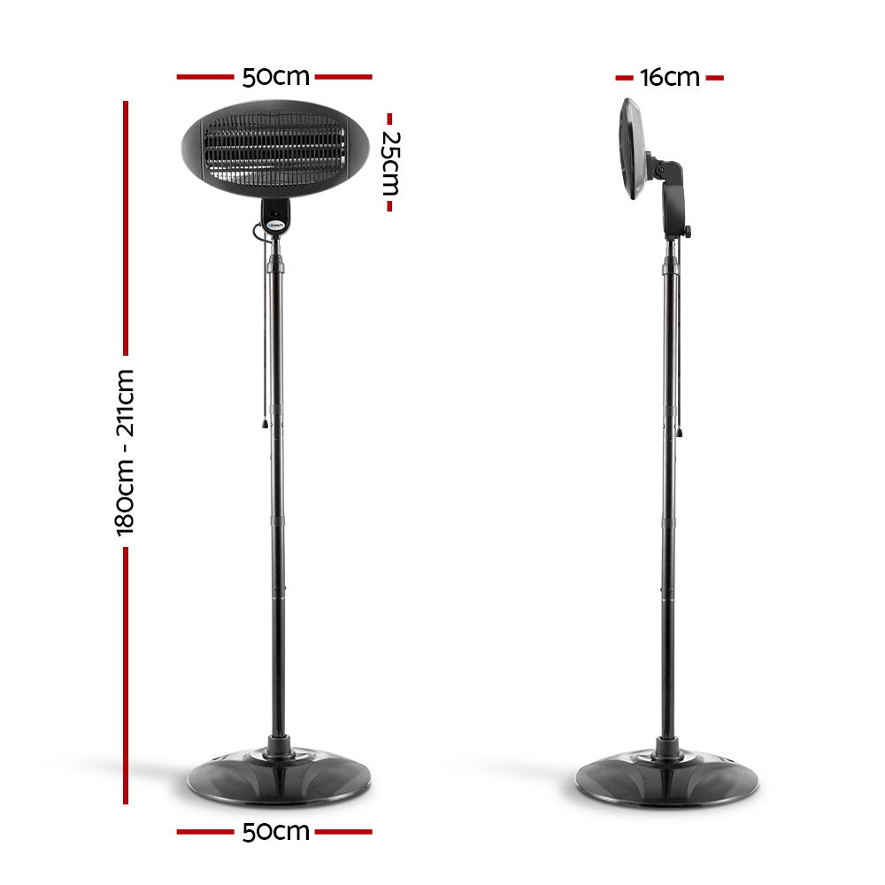 Devanti Electric Patio Heater 2000W Chez Guru