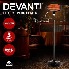 Devanti Electric Patio Heater 2000W Chez Guru