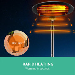 Devanti Electric Patio Heater 2000W Chez Guru