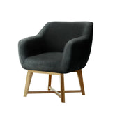 Artiss Armchair Tub Chair Charcoal Aston - Chez Guru