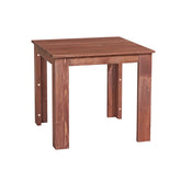 Gardeon Coffee Side Table Wooden Desk Outdoor Furniture Camping Garden Brown - Chez Guru