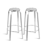Gardeon 2x Outdoor Bar Stools Aluminum Chez Guru