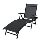 Gardeon Sun Lounge Outdoor Lounger Aluminium Folding Beach Chair Camping Patio Chez Guru