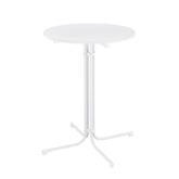 Gardeon Outdoor Bar Table Round Folding Desk Top 109cm Patio Furniture White