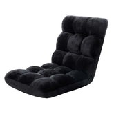 Artiss Lounge Sofa Bed Flannel Fabric Black - Chez Guru