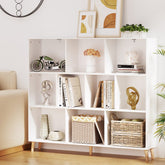 Artiss Bookshelf 3 Tiers 10 Cubes - CORA White Chez Guru