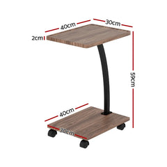 Artiss Coffee Table C Shaped - Chez Guru