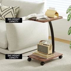 Artiss Coffee Table C Shaped - Chez Guru