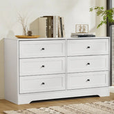 Artiss 6-Drawer Chest of Drawers β Leif White Tallboy Storage Cabinet