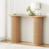 Artiss Console Table Oval 115CM Pine Blake Chez Guru