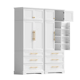 Artiss 2X Buffet Sideboard Cabinet Pantry Kitchen Storage Cupboard Drawers Doors