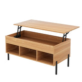Artiss Coffee Table Lift-top Oak - Chez Guru