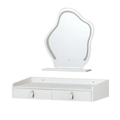 Artiss Dressing Table Floating LED White Daphne - Chez Guru
