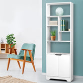 Artiss Bookshelf with Cabinet - GINA White Chez Guru