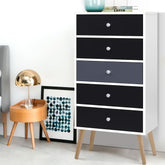 Artiss 5 Chest of Drawers - BONDS White Chez Guru