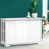 Artiss Buffet Sideboard Sliding Doors - SERA White Chez Guru
