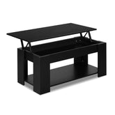 Artiss Coffee Table Lift-top Coffee Table Black - Chez Guru