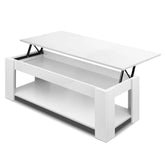Artiss Coffee Table Lift-top Coffee Table White - Chez Guru