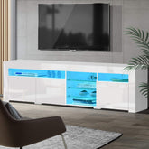 Artiss Entertainment Unit TV Cabinet LED 180cm White Bobi Chez Guru