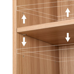 Artiss Bookshelf 7 Tiers MILO Pine Chez Guru