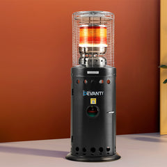 Devanti Outdoor Gas Patio Heater Black Chez Guru