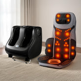 Livemor Full Back Massage Seat Cushion Heating With 360Β° Foot Massagers