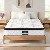 Giselle Bedding 30cm Mattress Pocket Spring Medium Firm Foam Euro Top Queen